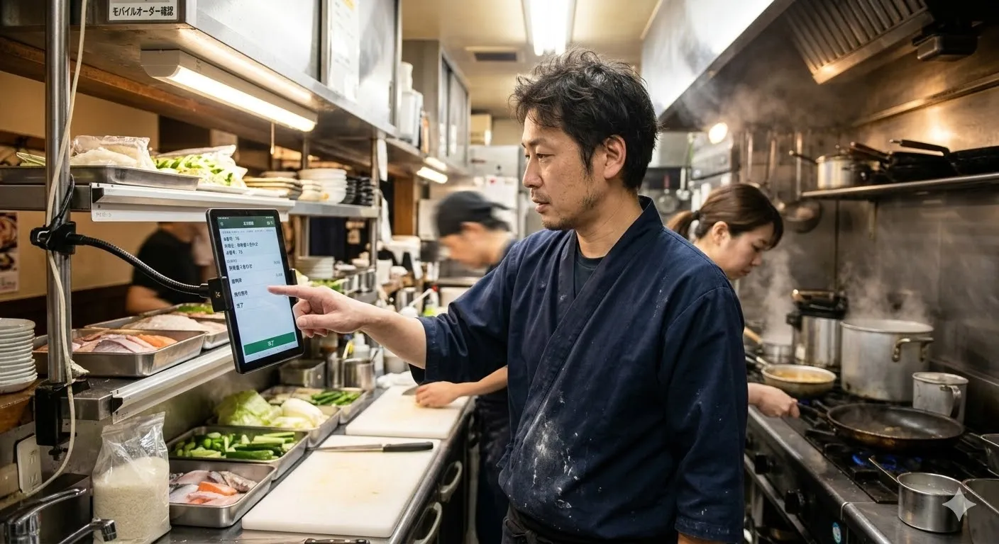 厨房へ自動通知